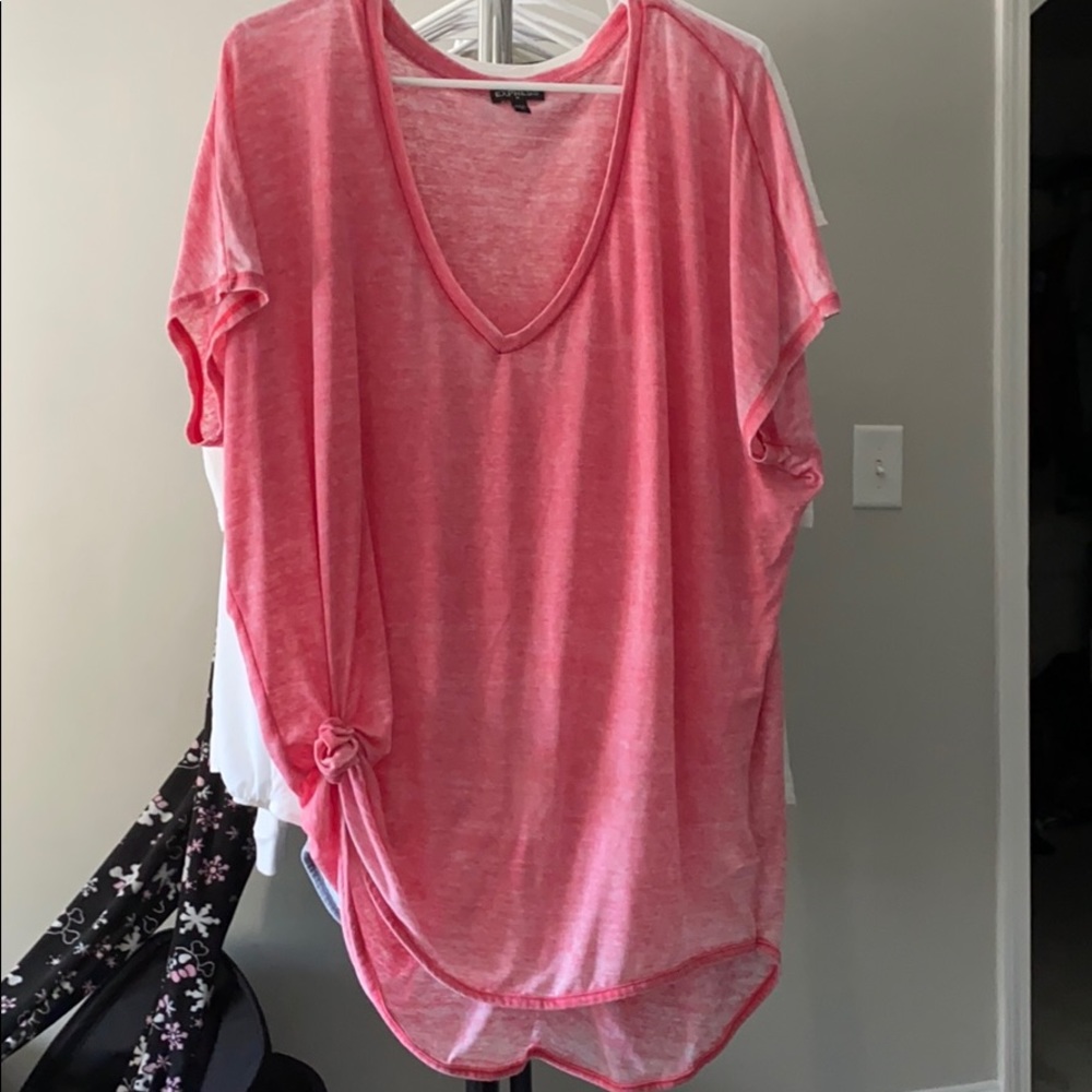 Burn V neck shirt by Express